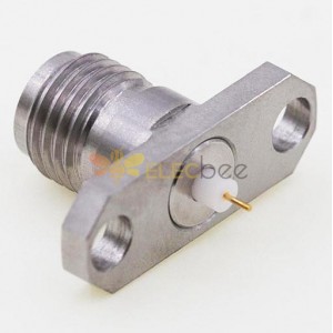 Conector roscado de 2,4 mm, brida de 15,8 x 5,7 mm / 0,625 x 0,223 pulgadas Clavija de 0,6 mm / 0,024″