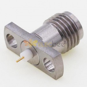 2.4mm Thread-in Connector, 14 x 4.8mm / 0.55 x 0.19inch Flange Jack 0.6mm / .024″ Pin