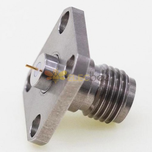 2.4mm Female Connector, 12.7 x 4.8mm / 0.50 x 0.19inch Bulkhead Flange 0.3mm / .012″ Pin