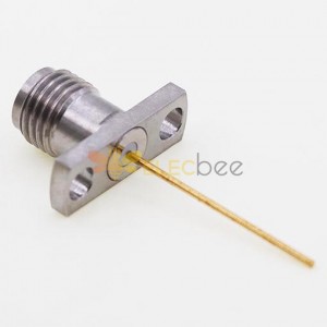 Connecteur de ligne aérienne 2,92 mm, prise à bride 14 x 4,8 mm / 0,550 x 0,190 pouce, broche 0,75 mm / 0,030 ″