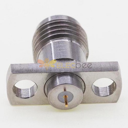 2.92mm 母头连接器，12.7 x 4.8mm / 0.500 x 0.190inch 法兰 0.6mm / .024″ Pin