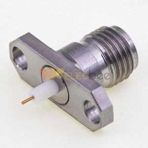 2.92mm Femelle Jack Thread-in Bride Jack Cloison RF Coaxial Connecteur 40G pour PCB