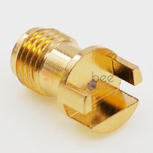 SMA Female PCB Connector ، Φ7.5mm / .295 مقبس مستقيم ، Φ0.3 x 1.22mm (L) Pin