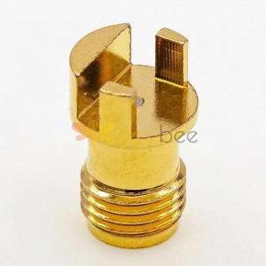 Conector PCB hembra SMA, conector recto de Φ7,5 mm / 0,295″, clavija de Φ0,3 x 0,6 mm (L)