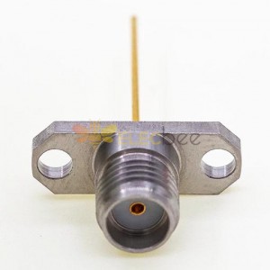 Гнездовой разъем SMA, 15,8 x 5,7 мм / 0,625 x 0,223 дюйма, фланец 1,27 мм / 0,050 дюйма, штифт