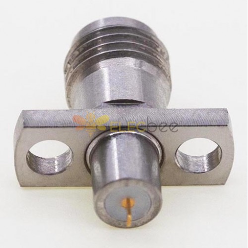 SMA Female Connector, 12.7 x 4.8mm / 0.500 x 0.190inch Flange, 0.8mm Vertical Flat Pin