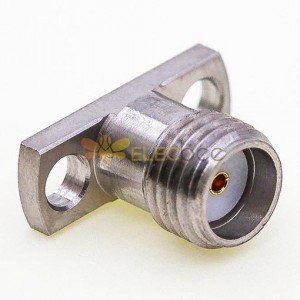 Conector hembra SMA, 12,7 x 4,8 mm / 0,500 x 0,190 pulgadas Brida 1,27 mm Pasador plano vertical