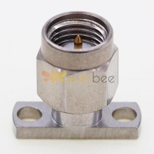 SMA 公连接器，12.7 x 4.8mm / 0.500 x 0.190inch 法兰用于 0.30mm / .012″ 引脚