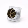 15 Pin Connector P24 Masculino Straight Socket Square 4 buracos Flange Montagem Solder Cup para cabo