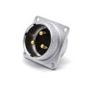 3 Pin Розетки P28 Прямо 4 отверстия Flange разъем