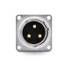 3 Pin Розетки P28 Прямо 4 отверстия Flange разъем