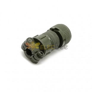 Threaded MS3106A10SL-4S 2pin Straight Solder Type Plug