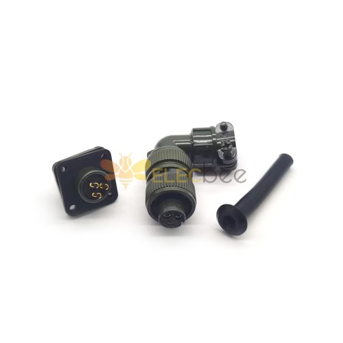 MS3108A10SL-3S Olive Drab Cadmiun Plaqué 3 Contacts Plug Connector With Bushing