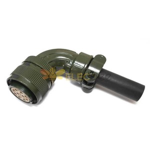 5 uds MS3108A18-19S roscado dorado 10 pines conector tipo soldadura de ángulo recto