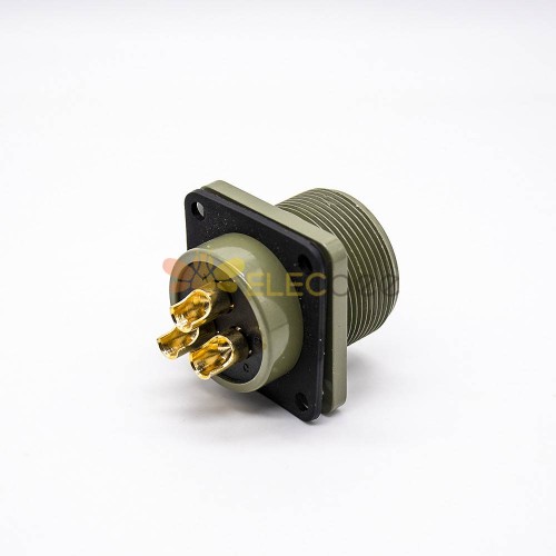 Conector MS5015 3 pinos tamanho reto 20 flange quadrado macho soquete plugue fêmea plug+socket plug+socket