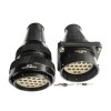 Conectores Ferroviarios TY48 20pin Shell Size48 Macho Socket Straight Flange tipo Conector