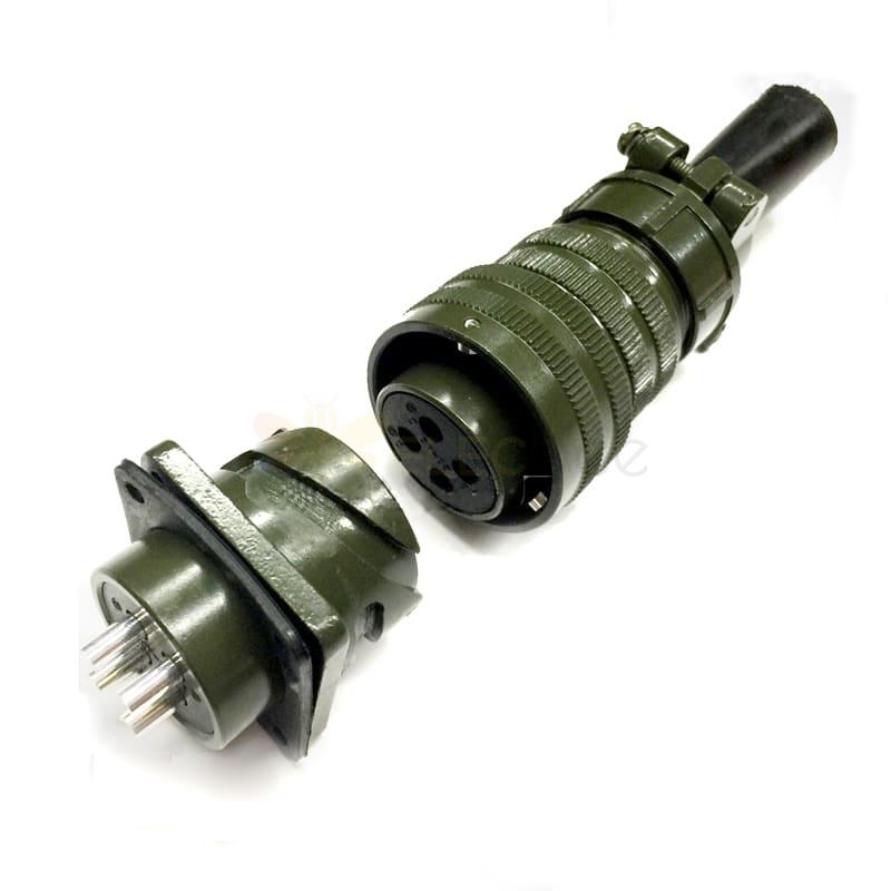 Conectores de especificação militar Série baioneta MS3106A20-4 MS3102A20-4 Conector militar de 4 pinos macho e fêmea