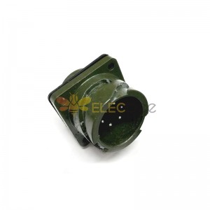 MS3102A18-12 موصل دائري MIL-DTL-5015 Series Box Mount Receptacle 6 Contacts Solder Pin Bayonet Connector