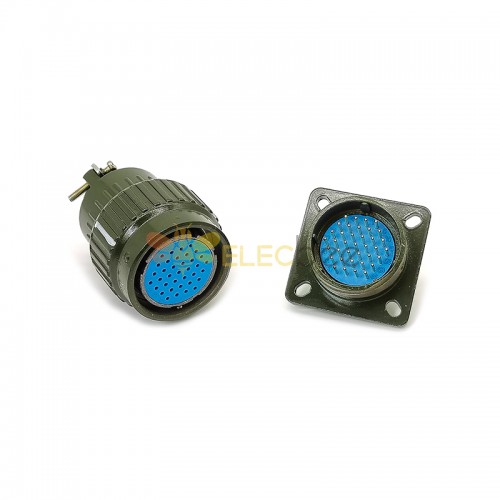 Y2M-37TK 37 Pins Circular Connector Army Green Aviation Plug Socket YP28 Y28M