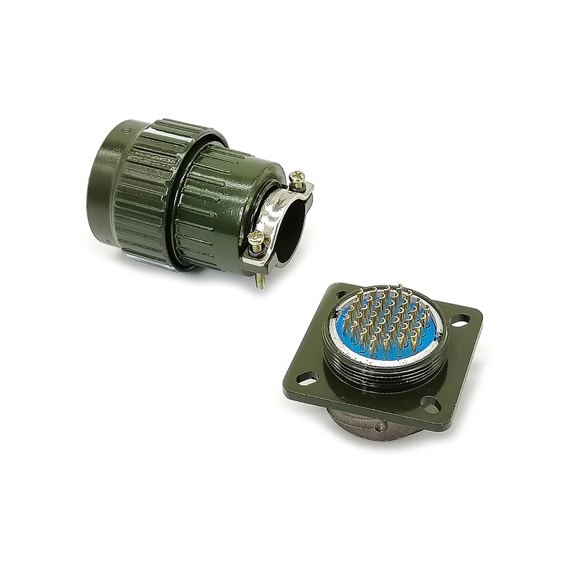 Y2M-37TK 37 Pins Circular Connector Army Green Aviation Plug Socket YP28 Y28M