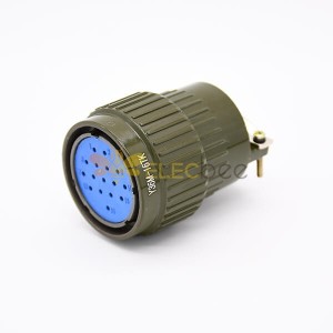 Y2M-16TK Diamètre 36mm 16 Pin Aviation Plug With Solder Contact Circular Connector