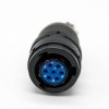 Y11P Circular Electric Connector 7Pin Male Butt-Joint Female Straight Panel Mount Cable Solder Cup Solder 4 Hole Flange plug+socket plug+socket