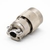10 Pin Connector Female Butt-jiont Male Y27G Plug&Socket 4 Hole-Flange Admiralty Metal Solder cup Bayonet Coupling Straight 男性プラグ