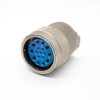 Male Female Connectors Electrical Plug&Socket Y27G Bayonet Coupling 17Pin Admiralty Metal 180掳 Panel Mount Solder cup