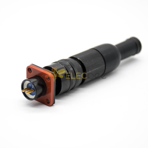2 Pin Circular Connector Straight Bayonet Coupling 08 Shell Size Cable Solder Male Butt-Joint Female Y50X Connector Female Socket