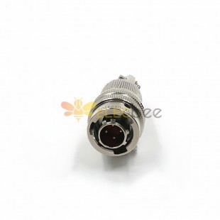 Y50X-0804TJ2 4针公插头铝合金8外壳尺寸焊接卡口耦合电缆连接器