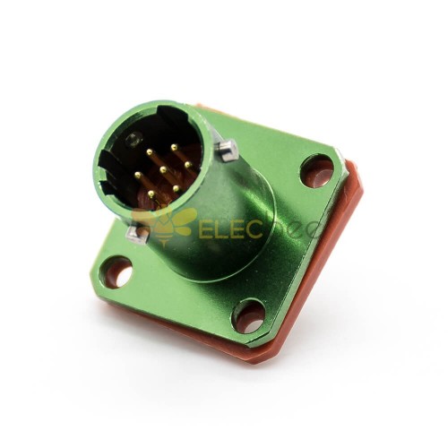 Circular Electrical Connector Y50EX Male ButtJoint Female 7 Pin