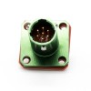 Circular Electrical Connector Y50EX Male Butt-Joint Female 7 Pin Straight Bayonet Coupling Cable Solder 4 Holes Flange 여성 플러그