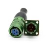 Electrical Circular Connectors Y50X Male Butt-Joint Female 3 Pin Straight Bayonet Coupling Cable Solder Cup Plug+Socket