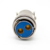 XCD 36 Shell 2Pin Bayonet Coupling Cable Plug Socket Solder Cup 4 Hole Flange Male Butt-Joint Female Connector plug-socket