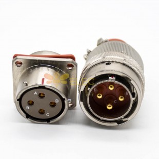 YGD Connector 16 Shell Size 4Pin Straight Solder cup Bayonet Coupling Plug-Socket Female Butt-jiont Mâle douille femelle