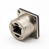 YW RJ-45 Interface Plug Socket Panel Mount Löt cup Male Butt-Joint Weibliche Bajonettkupplung 180°-Stecker Buchse