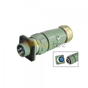 Connettore aeronautico YD20 4 pin 25A impermeabile spina+presa montaggio dritto-inverso TP+Z