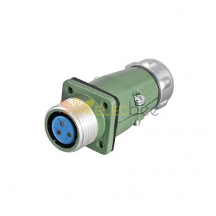 Reverse Mount Female Socket YD20 3 Pin 25A Waterproof Aviation Connector Straight-Reverse Mount ZP