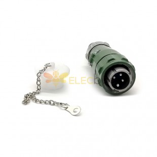 Reverse Mount YD20 4 Pin 25A Waterproof Aviation Connector PlugStraight-Reverse Mount TQ