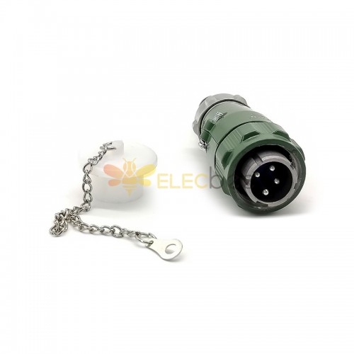 Reverse Mount YD20 4 Pin 25A Spina connettore per aviazione impermeabile Montaggio dritto-inverso TQ