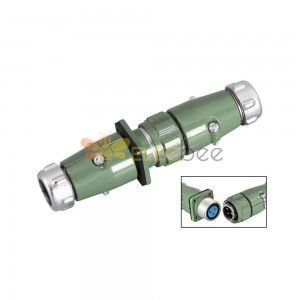 Montagem reta reversa TP+ZP YD20 3 pinos 25A plugue conector de aviação à prova d'água + soquete