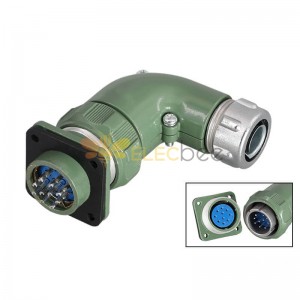 Wasserdichte umgekehrte Montage TR + Z Stecker Buchse YD28 Serie 10 Pin-Winkel 10A Avation Connector