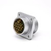 Conector 15 Pin P32 Masculino Straight Socket Square 4 buracos Flange Montagem Solder Cup para cabo