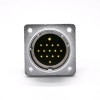 Conector 15 Pin P32 Masculino Straight Socket Square 4 buracos Flange Montagem Solder Cup para cabo