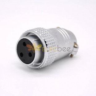 P28 Conector recto hembra de 3 pines para cable