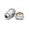 PlugSocket Masculino Feminino P40 Straight 5 Pin Plug para cabo 4 buracos Flange Receptacles