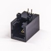 RJ11 4p4c Coupler Noir Plastique Unshielded 90 Degree Ethernet Netword Socket PCB Mount