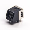 RJ11 6p6c Femme Angled Shielded Jack Through Hole PCB Mount