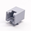 RJ11 Connecteur Droit Angle 6P2C Unshielded Jack Gray Plastic Through Hole PCB Mount