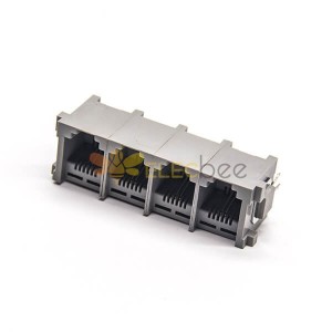 RJ11 Socket Module 1 -4 180 Degree Ethernet Network Unshielded DIP